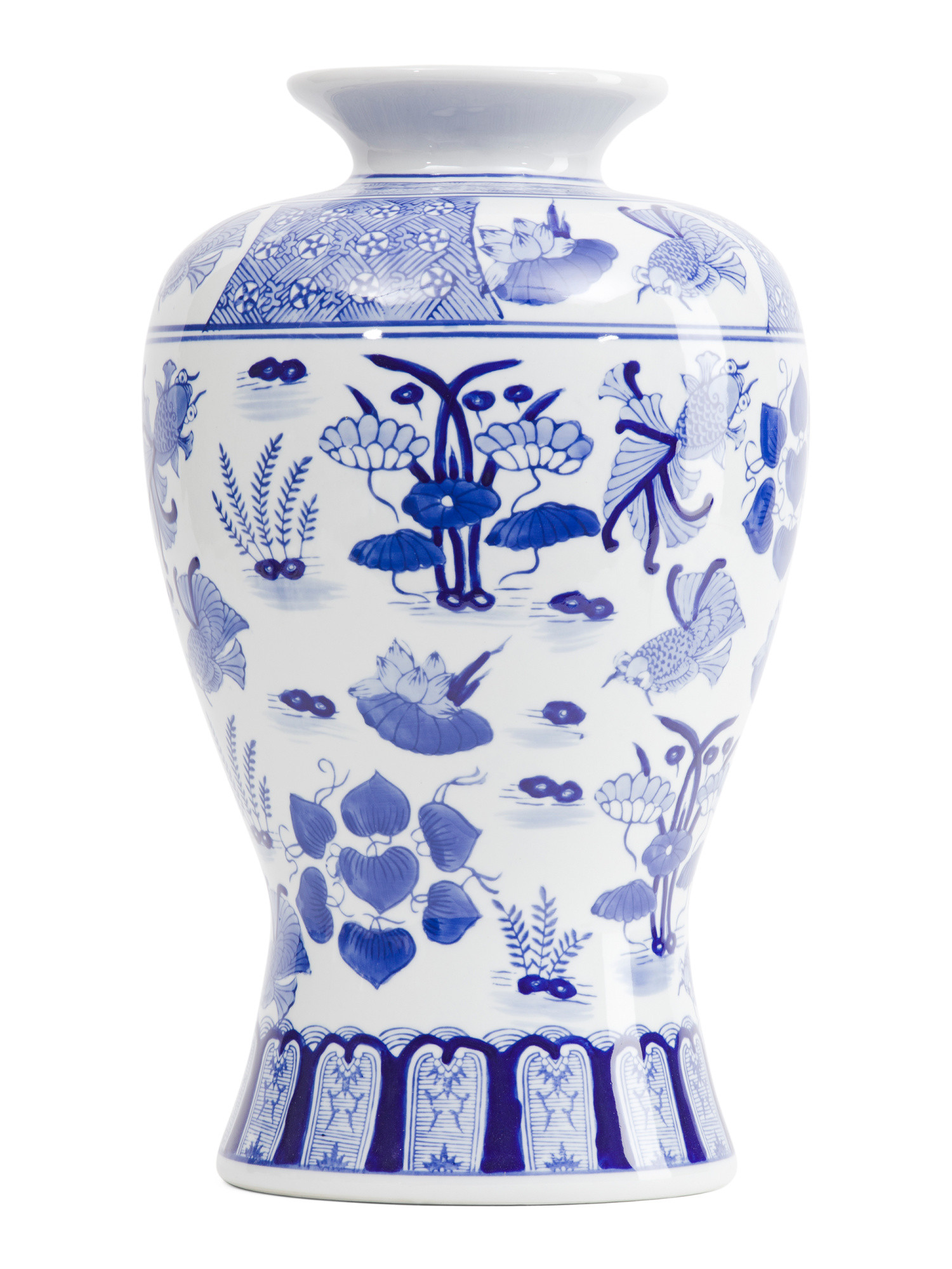 10x17 Chinoiserie Ceramic Vase | TJ Maxx