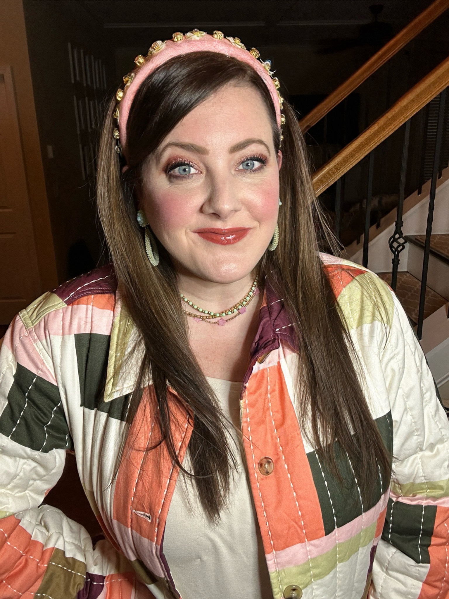 This jacket is a great transition piece and is so colorful. It’s my new favorite statement piece and pairs so well with this headband! #lisilerch #lelesadoughi

#LTKstyletip #LTKSeasonal #LTKfindsunder50