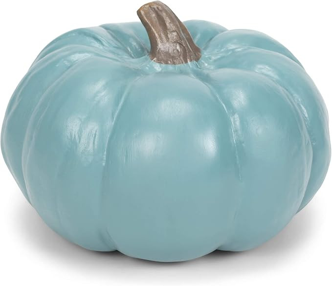 Amazon.com: Elanze Designs Teal Blue 6 inch Resin Harvest Decorative Pumpkin : Home & Kitchen | Amazon (US)