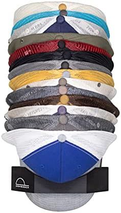 DomeDock Wall-Mount Hat Rack 20 Ball Cap Storage. Made and Shipped in USA. (Black) | Amazon (CA)