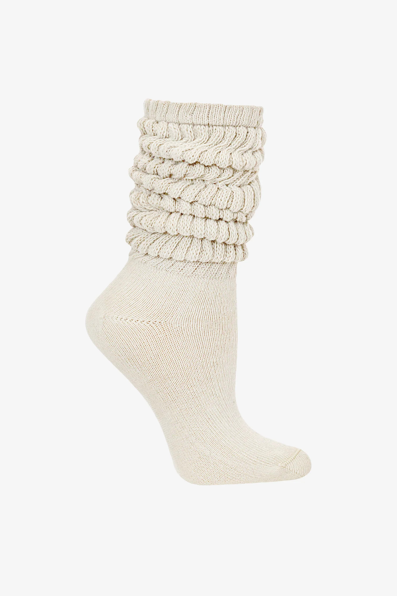 BIGSLOUCH - Big Slouch Sock - Creme / 6~9 | Los Angeles Apparel