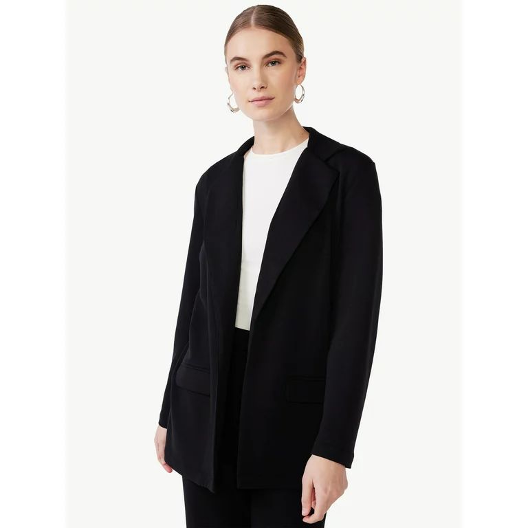 Scoop Women's Scuba Knit Blazer, Sizes XS-XXL | Walmart (US)