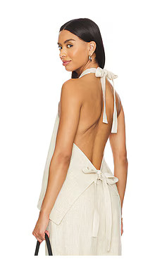 LIONESS Hills Halter Top in Oatmeal from Revolve.com | Revolve Clothing (Global)