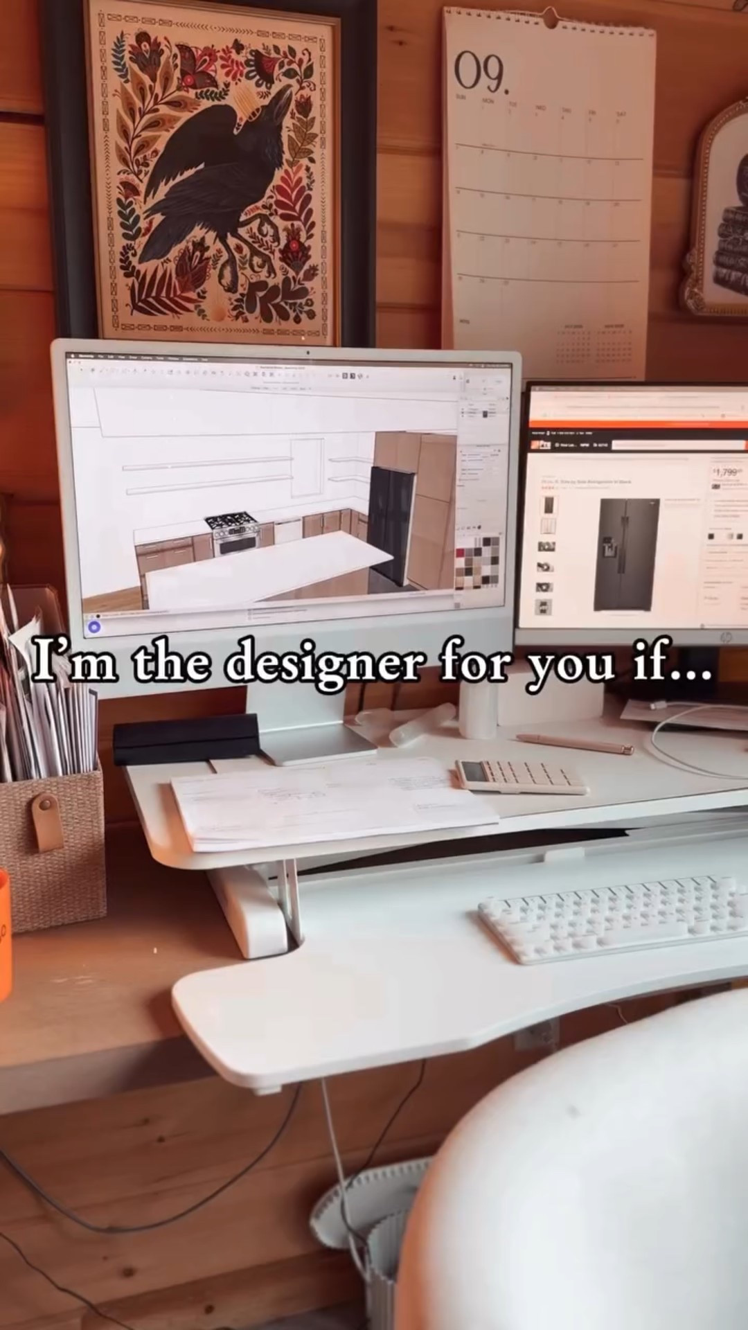 If this sounds like you, we need to work together 👇

You’re not here for the Instagram-perfect white kitchen that shows every fingerprint. 

You want the mudroom that can handle three kids’ worth of backpacks, the laundry room that makes folding less miserable, and the bathroom that functions for busy mornings.

You love those warm, cozy vibes but you’re not basic. 

You want the brass hardware, the moody paint color, the unexpected tile choice that makes your space feel like you.

Most importantly? You need someone who actually understands how homes are built. Not just what looks pretty, but what works structurally, what makes sense for your budget, and what will still be functional in five years.

I’m designing spaces while my three kids are asking for snacks every five minutes. I get that your home needs to be beautiful AND handle real life. That’s exactly what I design for.

Your home should work as hard as you do. And it should feel like the people who live there, not like a magazine that no one’s allowed to touch.

Ready to create spaces that are both gorgeous and livable? Virtual consultations start at $97 – link in bio.

#BienvenueandCo #InteriorDesign #VirtualDesign #VirtualHomeDesign #FunctionalDesign  #VirtualDesignConsultation #FamilyFriendlyDesign #DreamHome #Kitchen #Bathroom #Mudroom #LaundryRoom