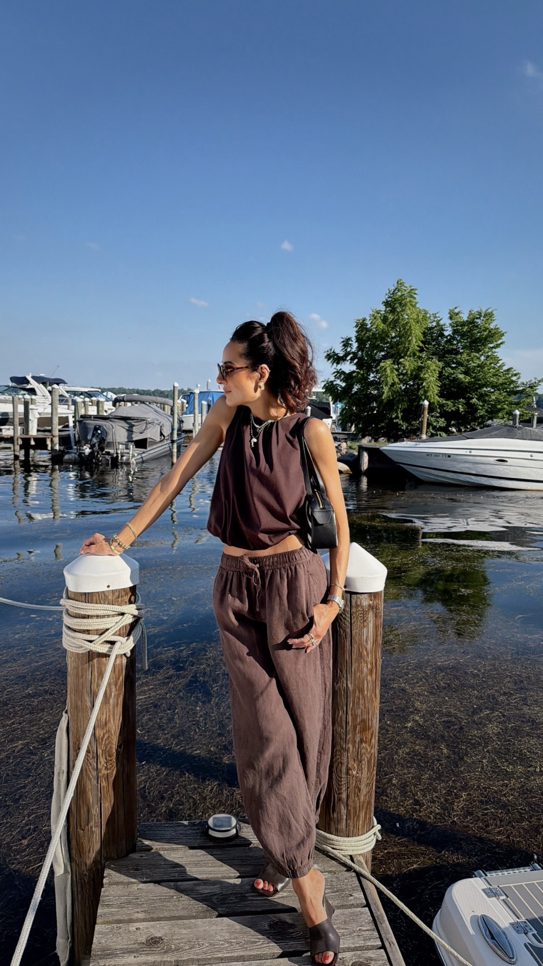 You can take the girl out of the city but not the city out of the girl in the dreamiest set! 
It’s a balloon pant summer so I had to pick these up I black also! Wearing an XS in top and bottoms 
@evereveofficial @sanctuaryclothing #EVEREVEMarina

#LTKSeasonal #LTKOver40