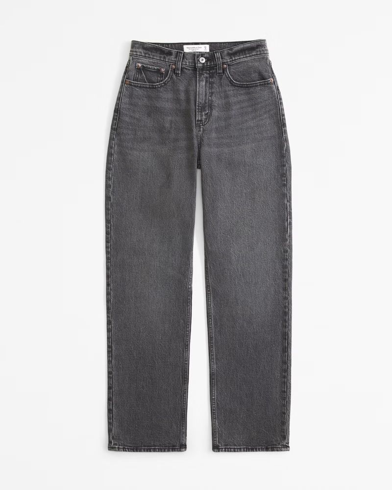 Women's High Rise Vintage Straight Jean | Women's Bottoms | Abercrombie.com | Abercrombie & Fitch (US)