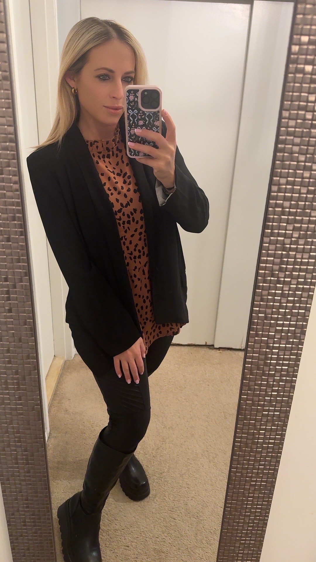 Business casual. Office outfit. Teacher outfit. Neutral outfit. Blazer outfit. Boots outfit. Animal print. Leggings outfit 



#LTKMidsize #LTKFindsUnder50 #LTKWorkwear