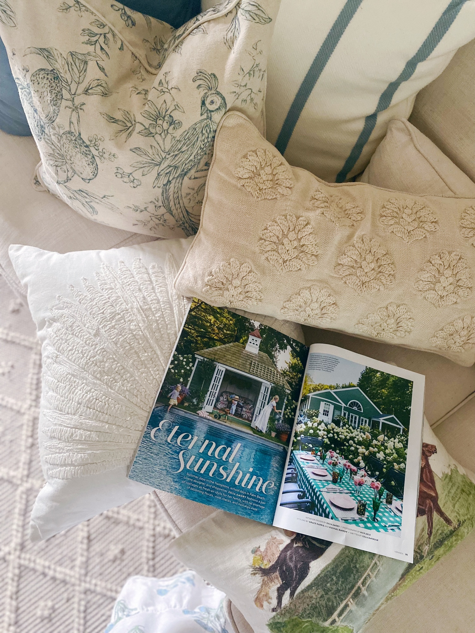 My home must haves 
Books, pillows and more. My Serena and Lily pillow is on sale and under $100