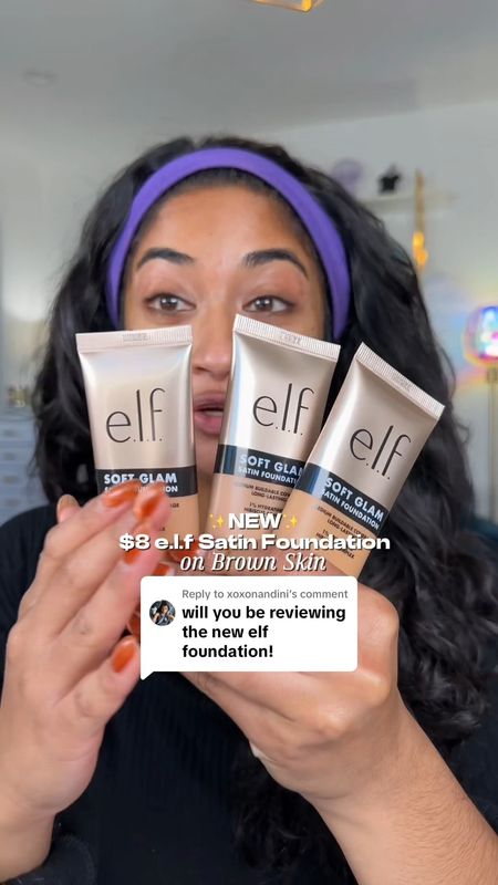 ELF came out with an affordable $8 drugstore foundation lets see if its #browngirlapproved⁉️

Tap the product for the shade l use‼️

#LTKxelfCosmetics #LTKStyleTip #LTKBeauty