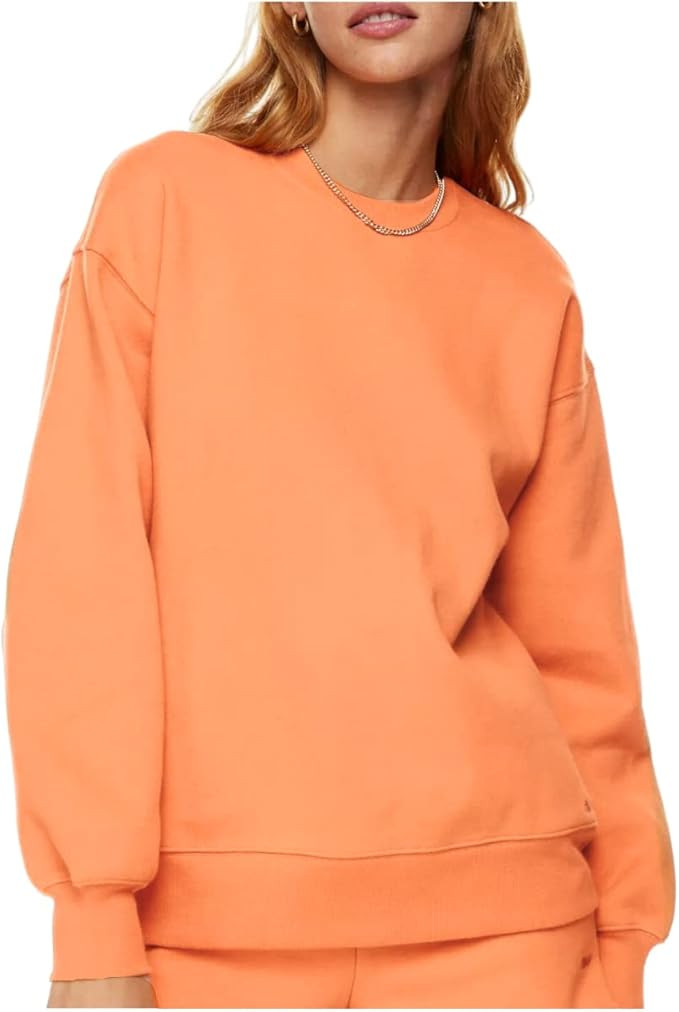 Sunday Waves Women's Fleece Crewneck Sweatshirt Loose fit Soft Oversized Pullover Sweatshirt | Amazon (US)