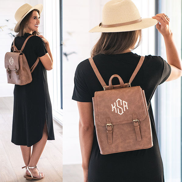 Monogrammed Backpack Purse | Marleylilly