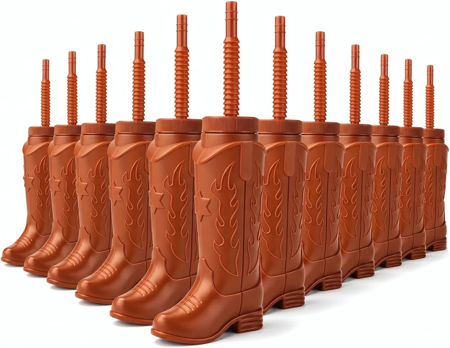 Reusable Western Themed Plastic Party Cups for Birthdays, Bachelorette Rodeos, Cowgirl Drinkware,... | Amazon (US)