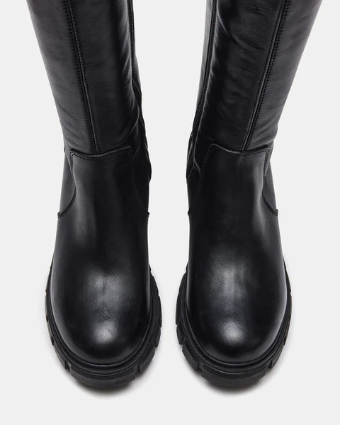 HARTH BLACK LEATHER | Steve Madden (US)