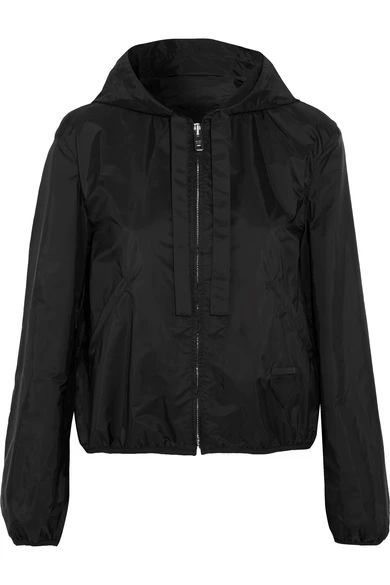 Prada - Cropped Shell Hooded Jacket - Black | NET-A-PORTER (UK & EU)
