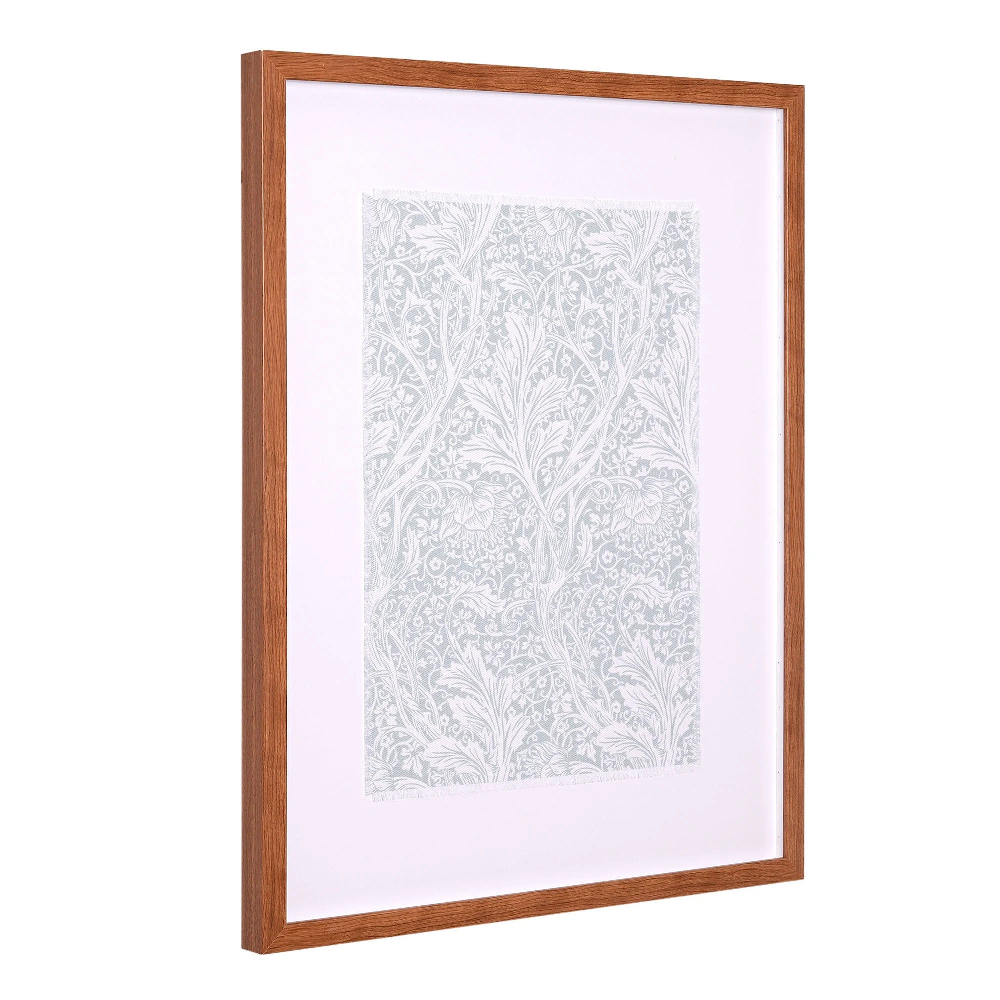 Home Decor Collection Green Printed Framed Floral Pattern on Linen Wall Art - Walmart.com | Walmart (US)