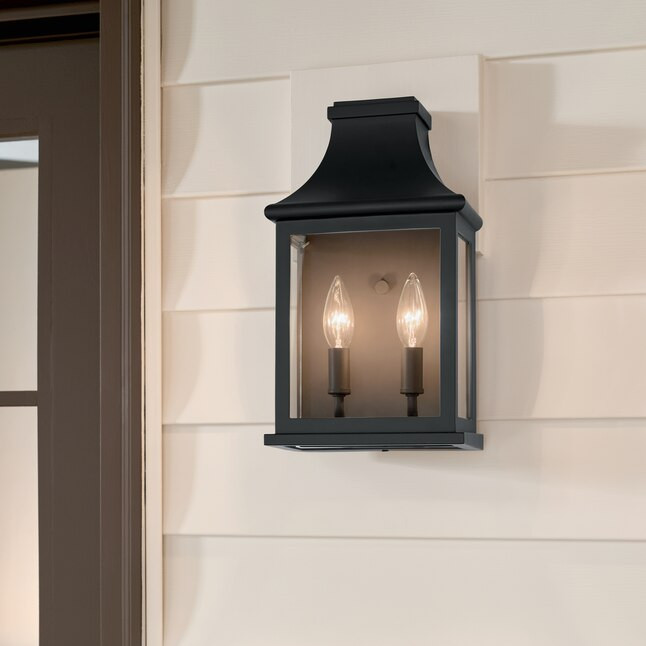allen + roth Umber 2-Light 14-in H Antique Bronze Led, Outdoor Wall Light | Lowe's
