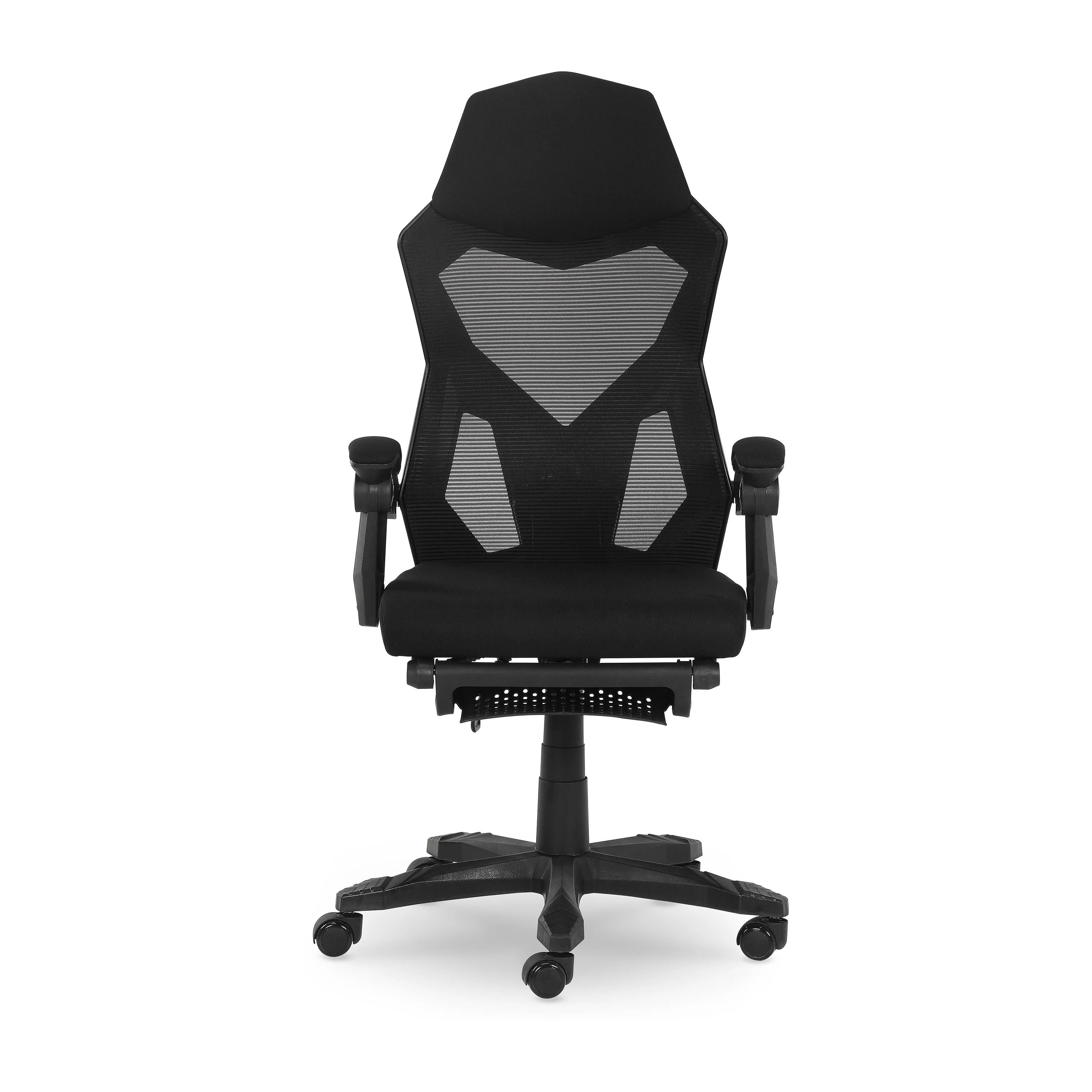 Gamer Gear Gaming Office Chair with Extendable Leg Rest, Black Fabric Upholstery | Walmart (US)