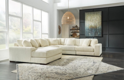 Lindyn 5-Piece Modular Sectional with Chaise, Ivory | Ashley