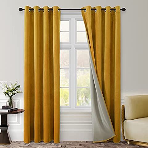 HPD Half Price Drapes Heritage Plush Velvet Curtains for Bedroom & Living Room 50 X 84, VPYC-1901... | Amazon (US)