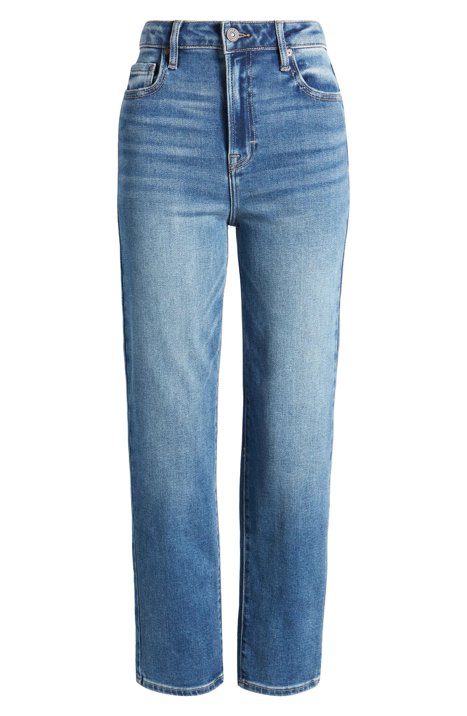 HIDDEN JEANS Tracey High Waist Straight Leg Jeans | Nordstrom | Nordstrom