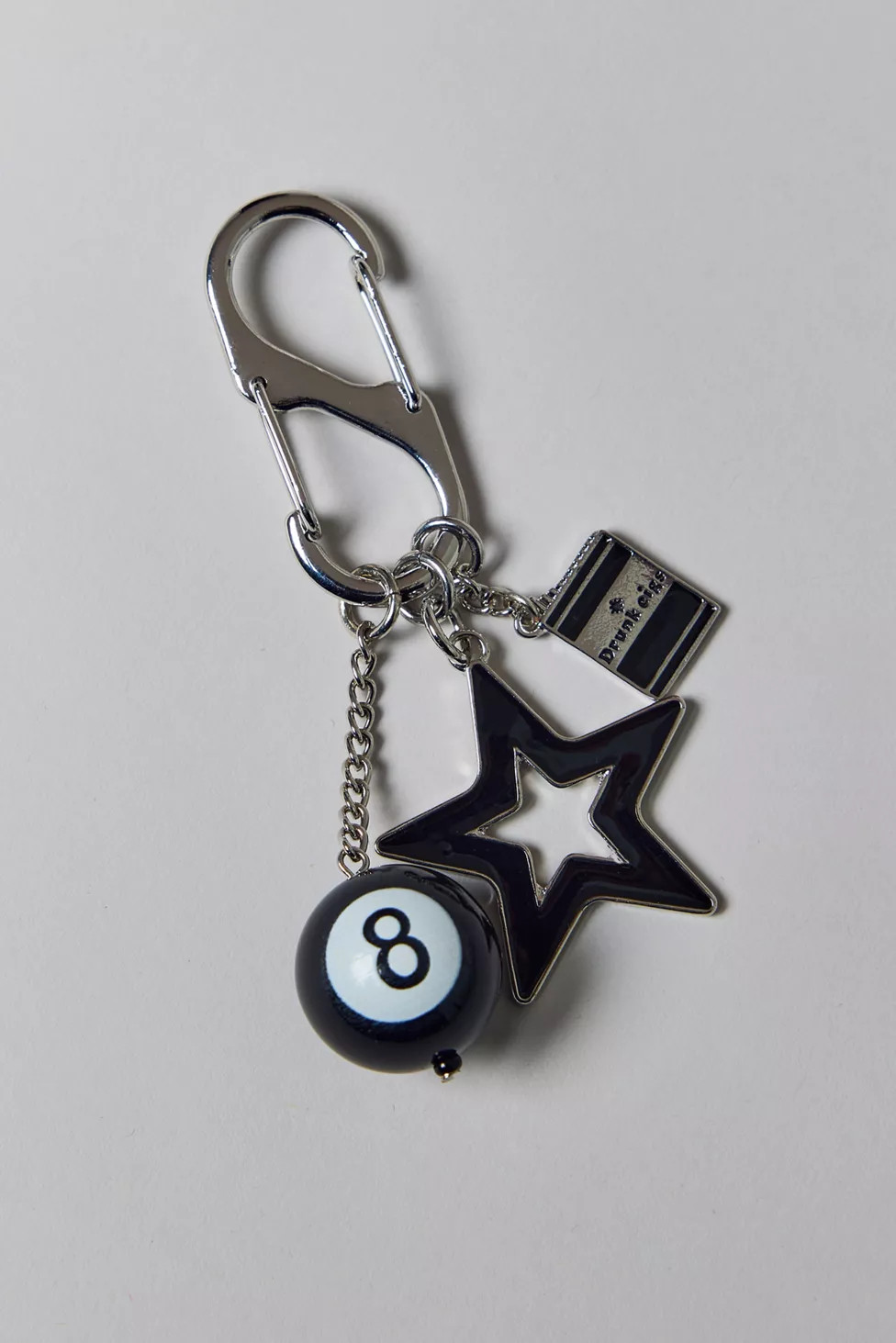 8 Ball Star Carabiner Keychain | Urban Outfitters (US and RoW)