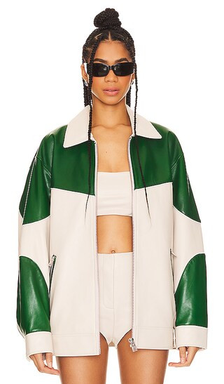 LAMARQUE x REVOLVE Varsity Jacket in Ivory. - size XL | Revolve Clothing (Global)