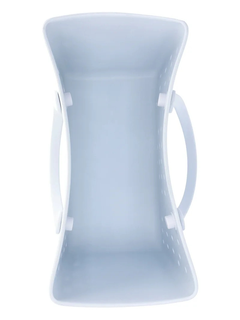 Time and Tru Women's Waterproof EVA Beach Tote Bag, White | Walmart (US)