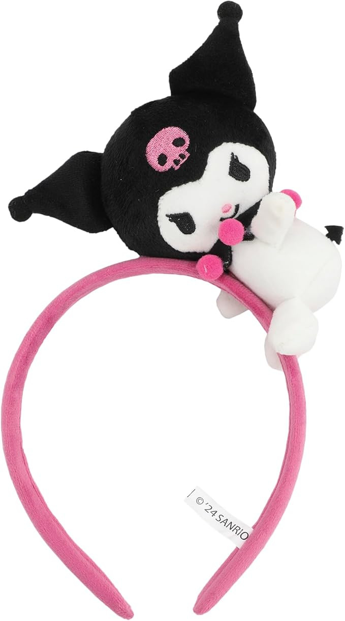 Bioworld Kuromi Pink Headband With Character Charm & Plush | Amazon (US)