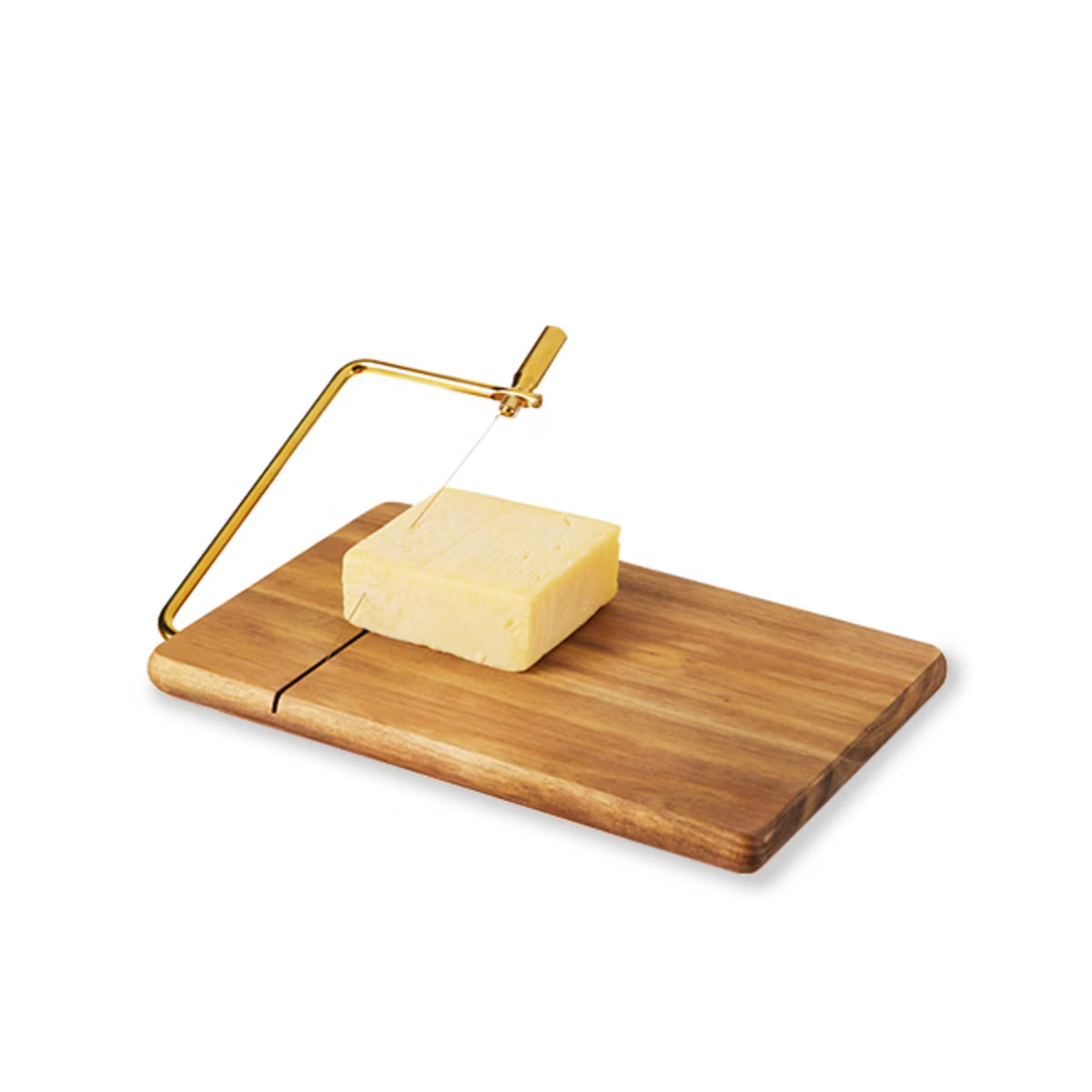 Twine Acacia Cheese Slicing Board, Acacia Wood with Gold Built-In Slicer, 10" by 7.5", Cheese Ser... | Target