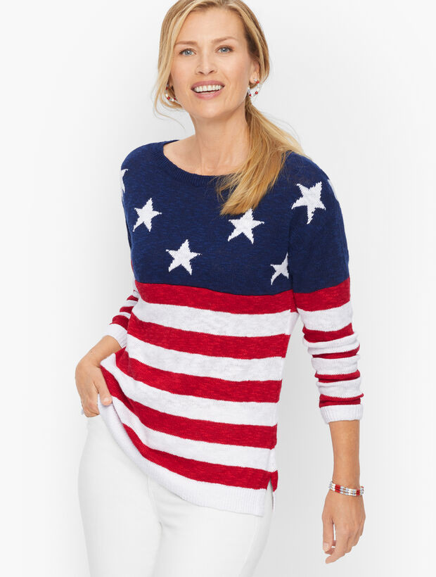 Flag Stripe Pullover | Talbots