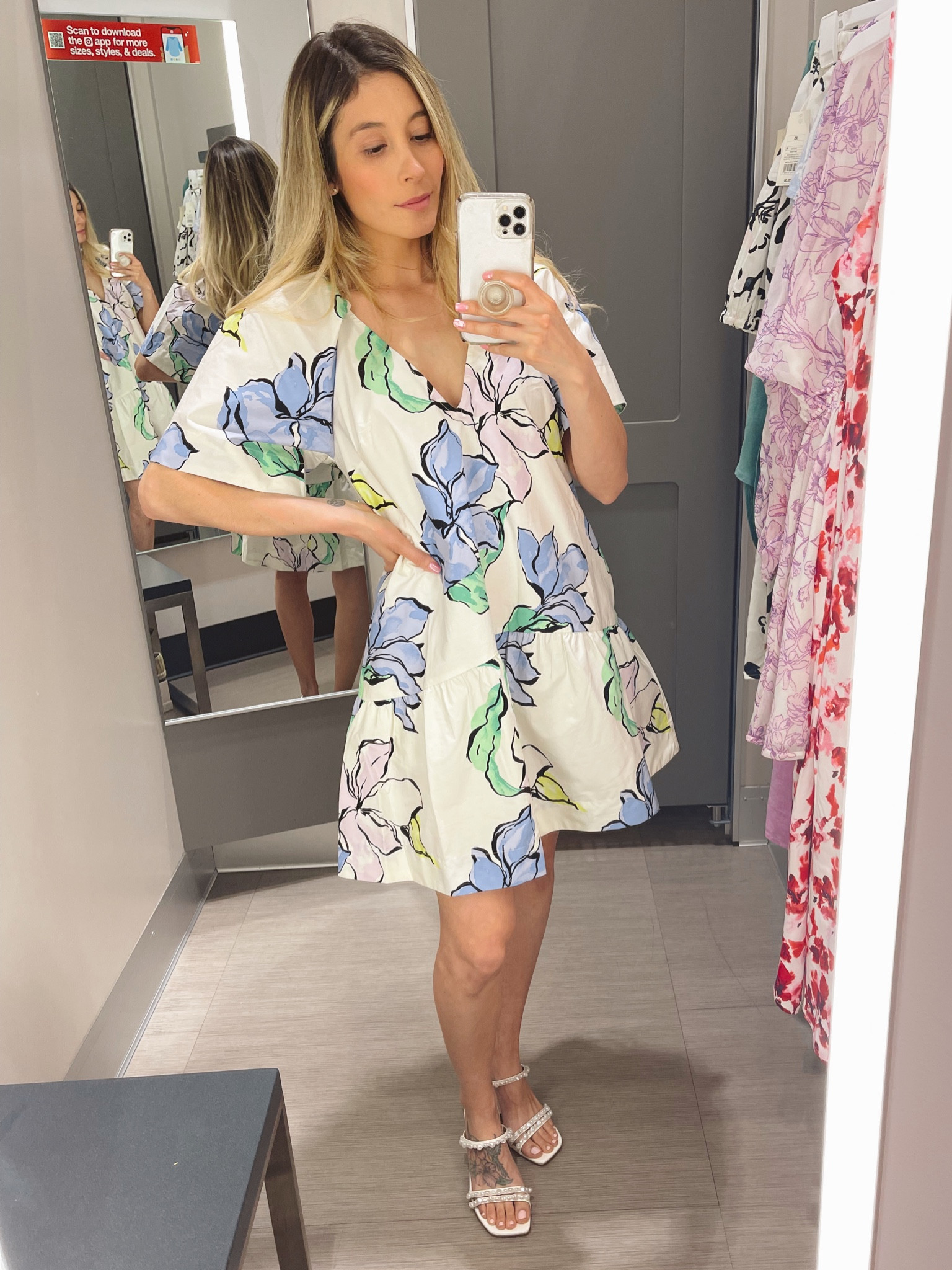 Flutter short-sleeve shift dress. Target dress. V- neckline dress. Spring dress. Dress with pockets 

#LTKfindsunder50 #LTKSeasonal