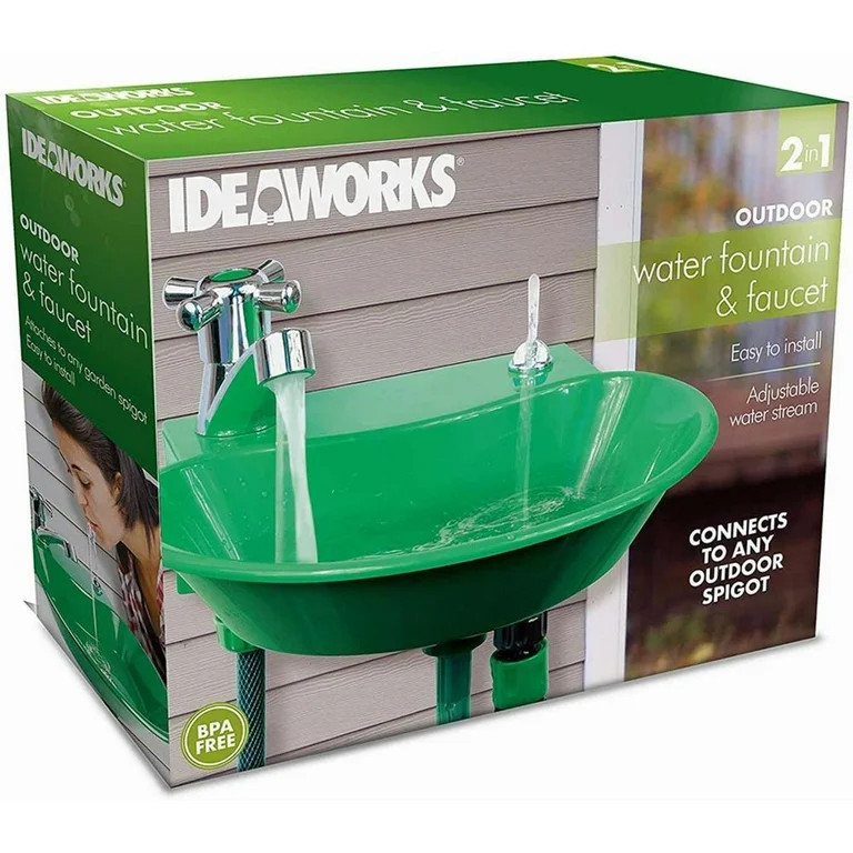 2 In 1 Outdoor Water Fountain Faucet | Walmart (US)