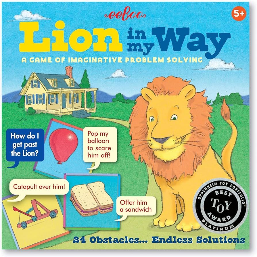 eeBoo: Lion in My Way Game, A Game of Imaginative Problem Solving, Educational Games That Cultiva... | Amazon (US)