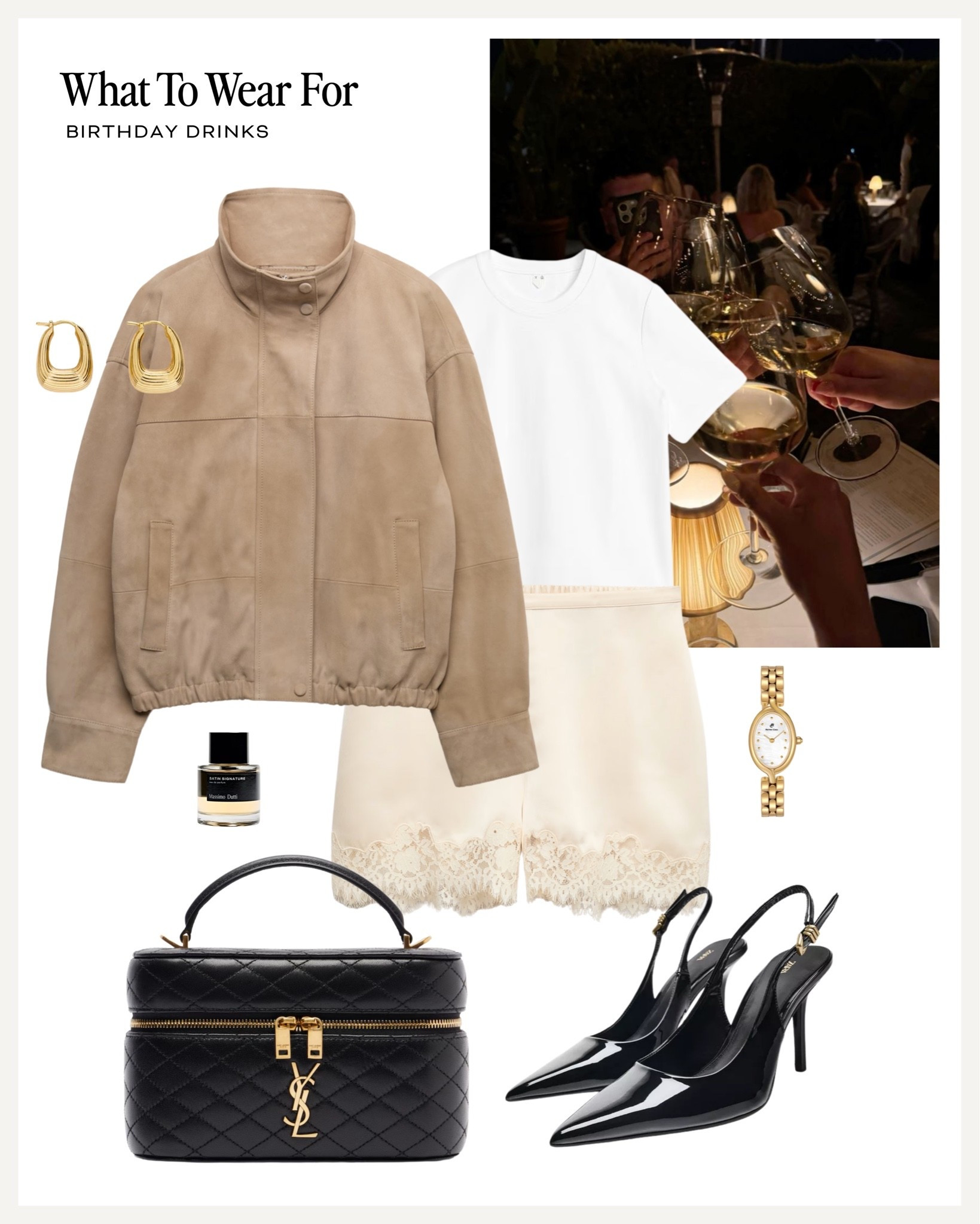 Evening drinks 🍸 

Date night, evening wear, lace shorts, suede jacket, neutral style, black heels

#LTKuk #LTKdatenight