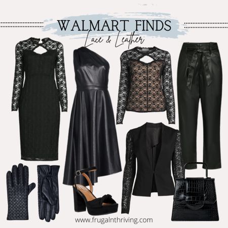 Lace and leather is a sleek, sexy look for the holidays 🖤

#ad
#Walmart
#WalmartFashion

#LTKSeasonal #LTKHoliday #LTKstyletip