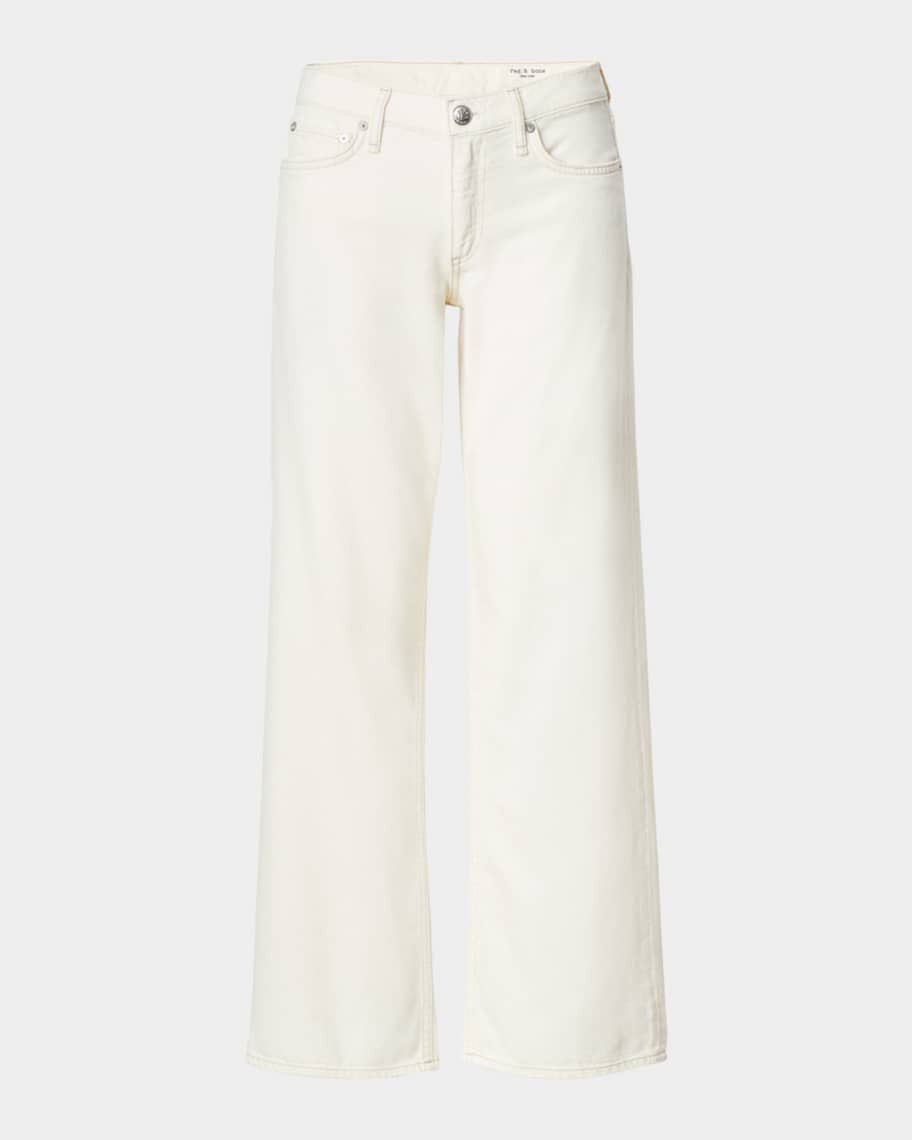Featherweight Saige Relaxed Straight Jeans | Neiman Marcus