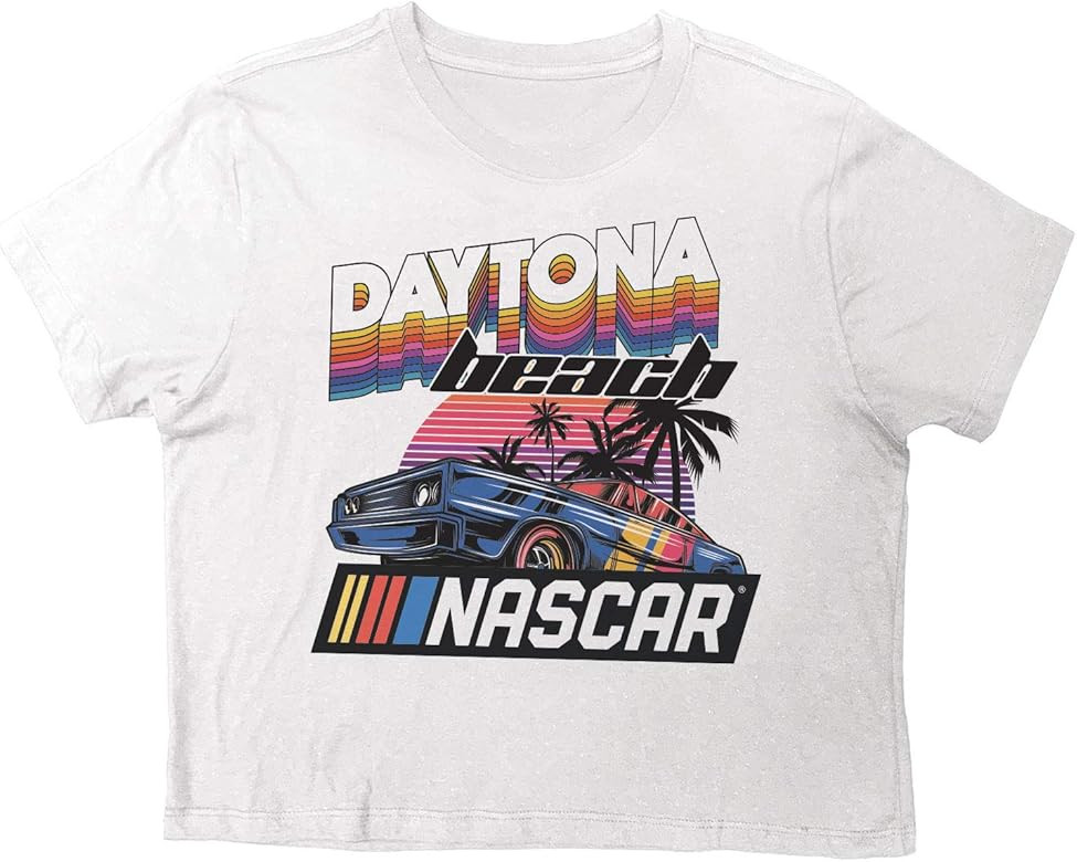 NASCAR Ladies Racing Fashion Shirt - Ladies Classic Racing Tee Crop Top Tee | Amazon (US)