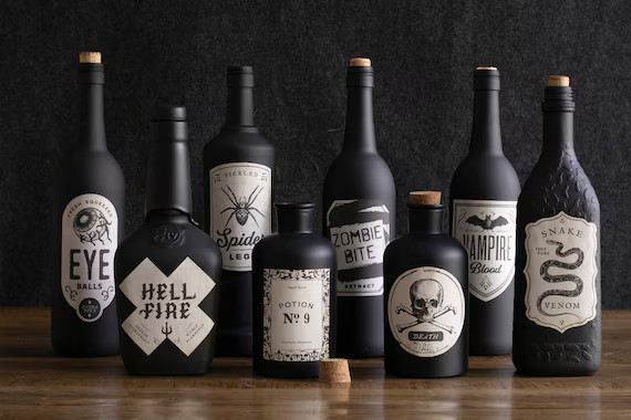 Apothecary Labels Halloween Printable Bottle Stickers - Etsy Canada | Etsy (CAD)