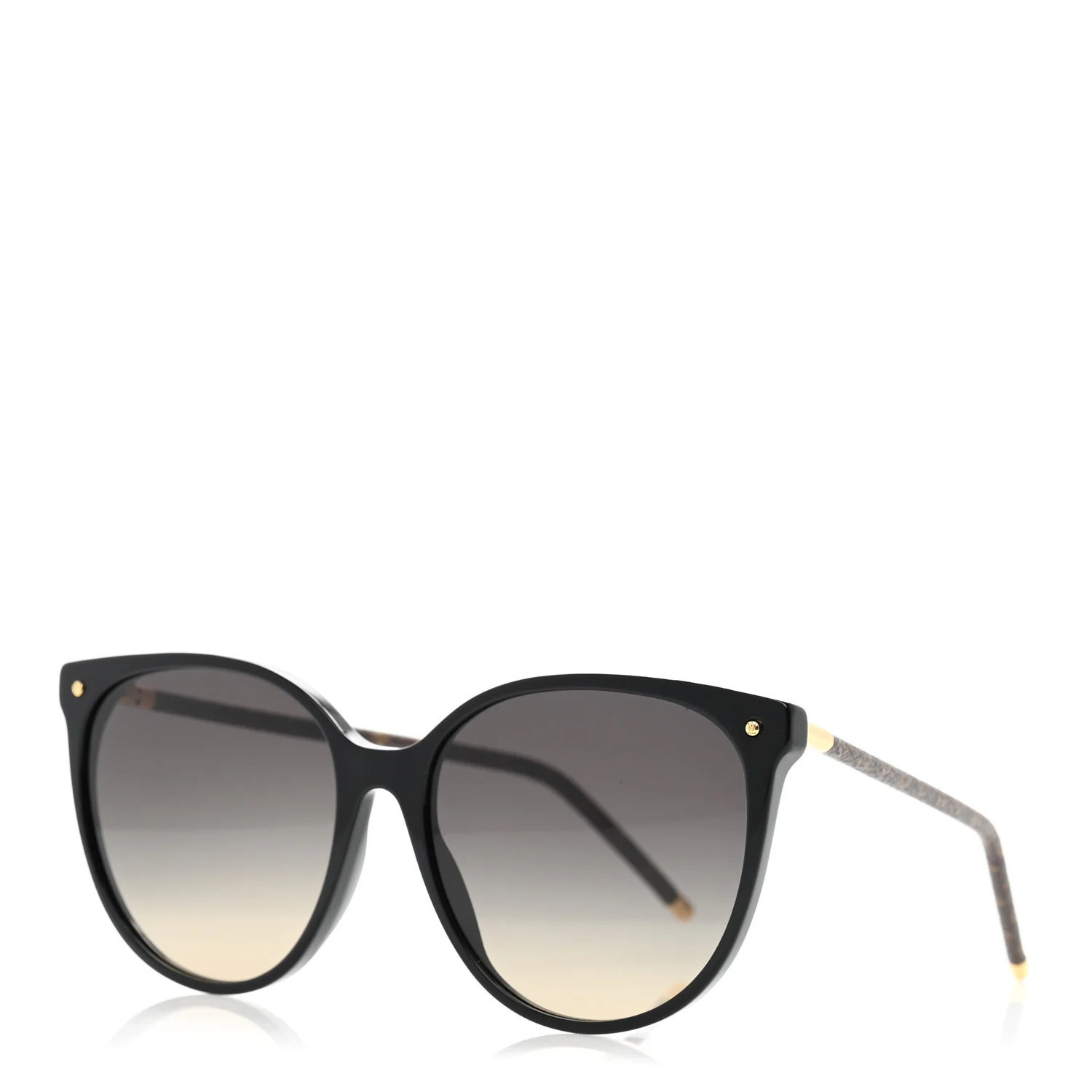 Louis Vuitton Monogram Acetate LV First Round Sunglasses Z1710W Black | FASHIONPHILE (US)