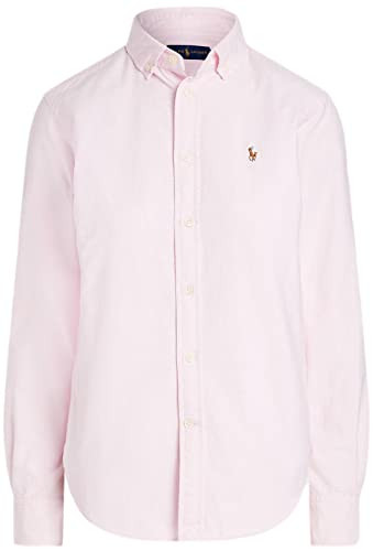 Polo Ralph Lauren Women's Oxford Classic Fit Button Down Shirt (S, Pink) | Amazon (US)