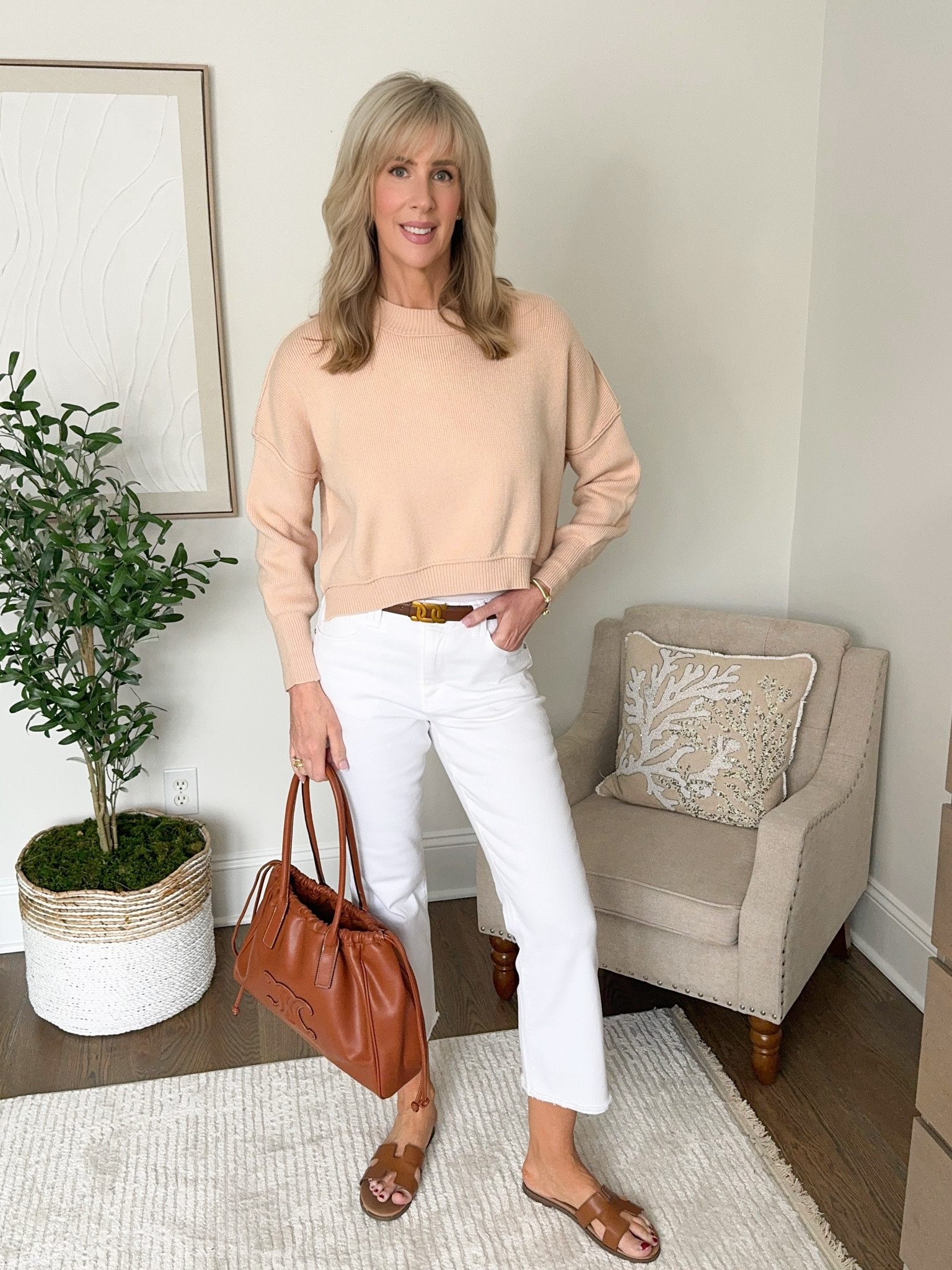 This lightweight sweater is perfect for spring.  It features a split hem with a high low design.  Available in 6 colors, size small through XL. 

Wearing a small in Apricot.  


#LTKfindsunder50 #LTKover40 #LTKstyletip