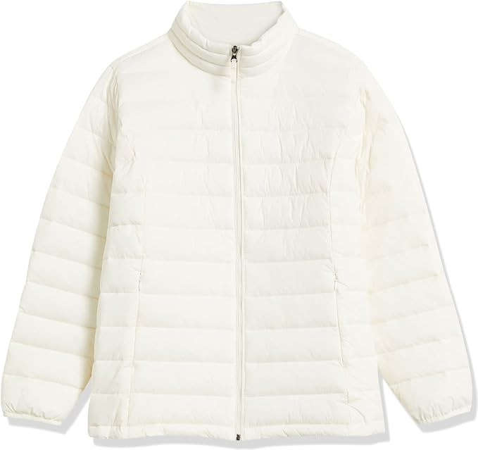 Amazon.com: Amazon Essentials Women's Lightweight Long-Sleeve Water-Resistant Puffer Jacket (Avai... | Amazon (US)