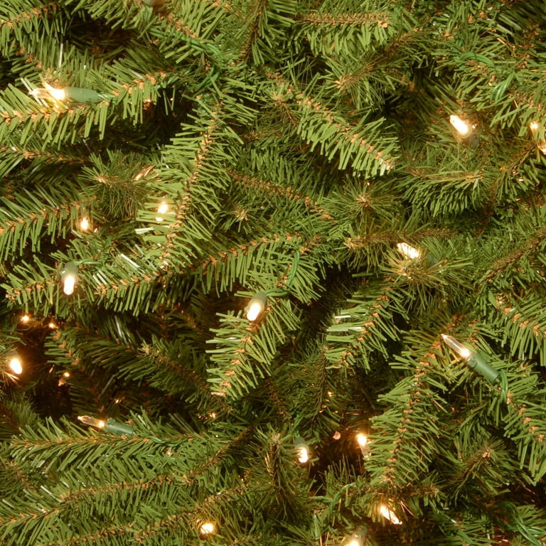National Tree Company Pre-Lit Artificial Christmas Tree, Green, Dunhill Fir, Dual Color® LED Lig... | Walmart (US)