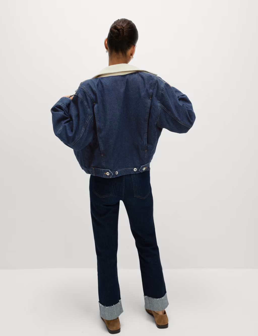 Collared Relaxed Denim Jacket | Marks & Spencer (UK)