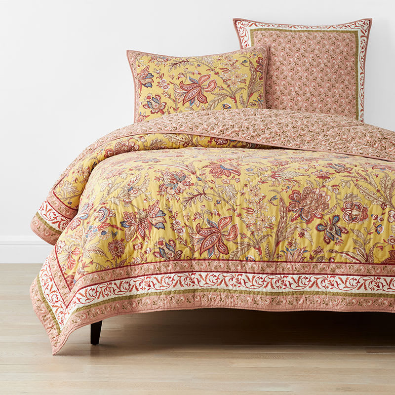 Kamalei Floral Reversible Quilt - Multi Neutral, Twin/Twin XL | The Company Store