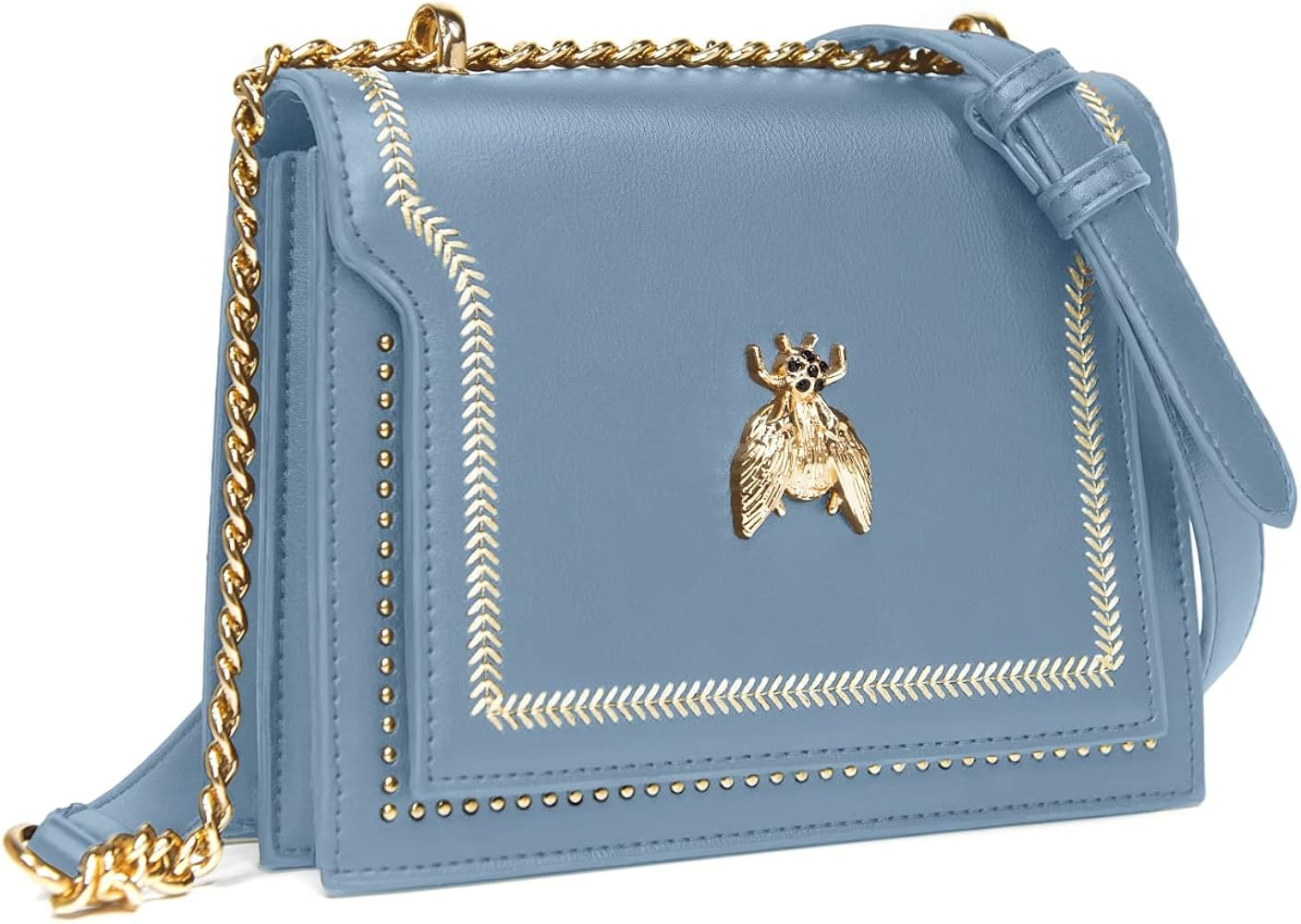 NPBAG Small Purse, Crossbody Bag for Women, Clutch Handbag Shoulder Bag with Metal Chain Strap, D... | Amazon (US)