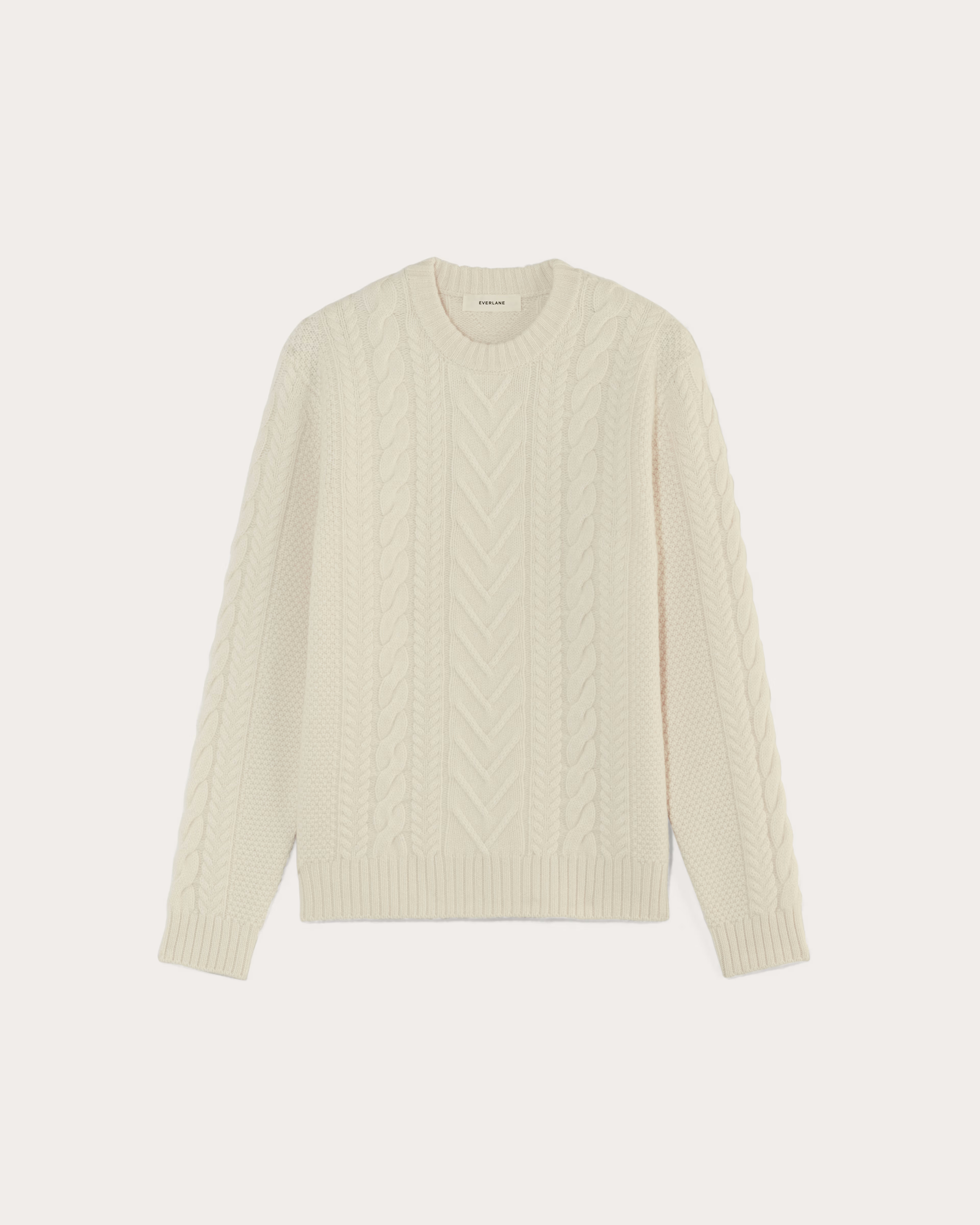 The Felted Merino Cable-Knit Crew | Everlane