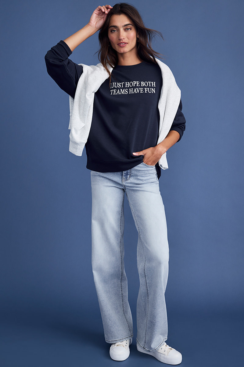 Both Teams Have Fun Sweatshirt | Francesca's