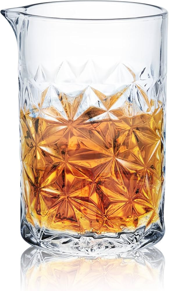 KITESSENSU Cocktail Mmixing Glass 24oz 710ml - Crystal Bartender Accessories Glass Beaker to Mix ... | Amazon (US)