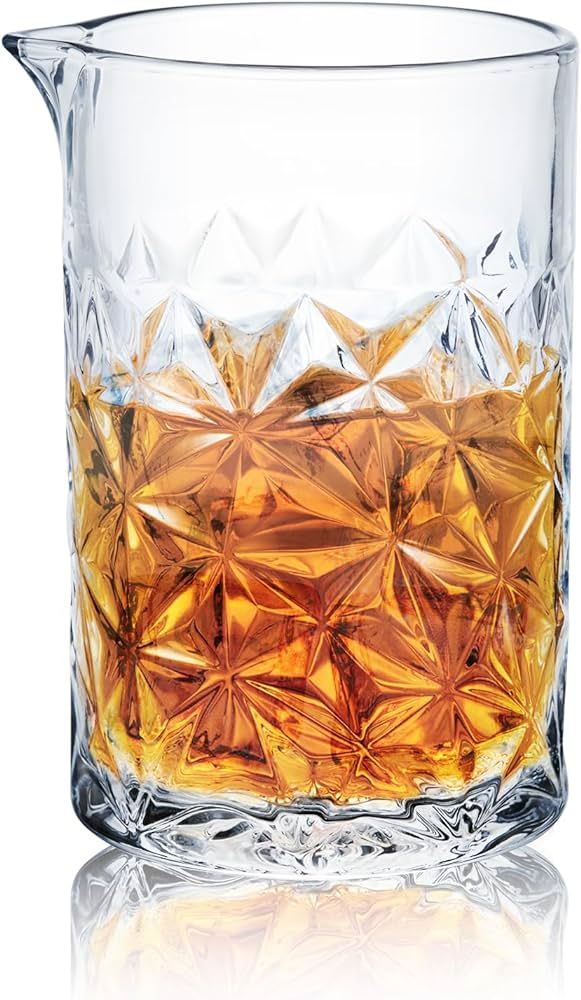 KITESSENSU Cocktail Mmixing Glass 24oz 710ml - Crystal Bartender Accessories Glass Beaker to Mix ... | Amazon (US)